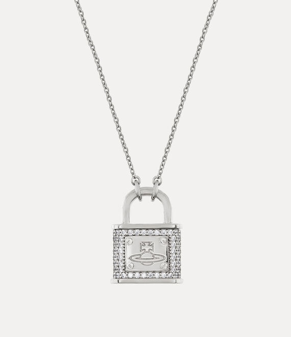 Vivienne Westwood Fitzrovia Pendant in PLATINUM/WHITE CZ